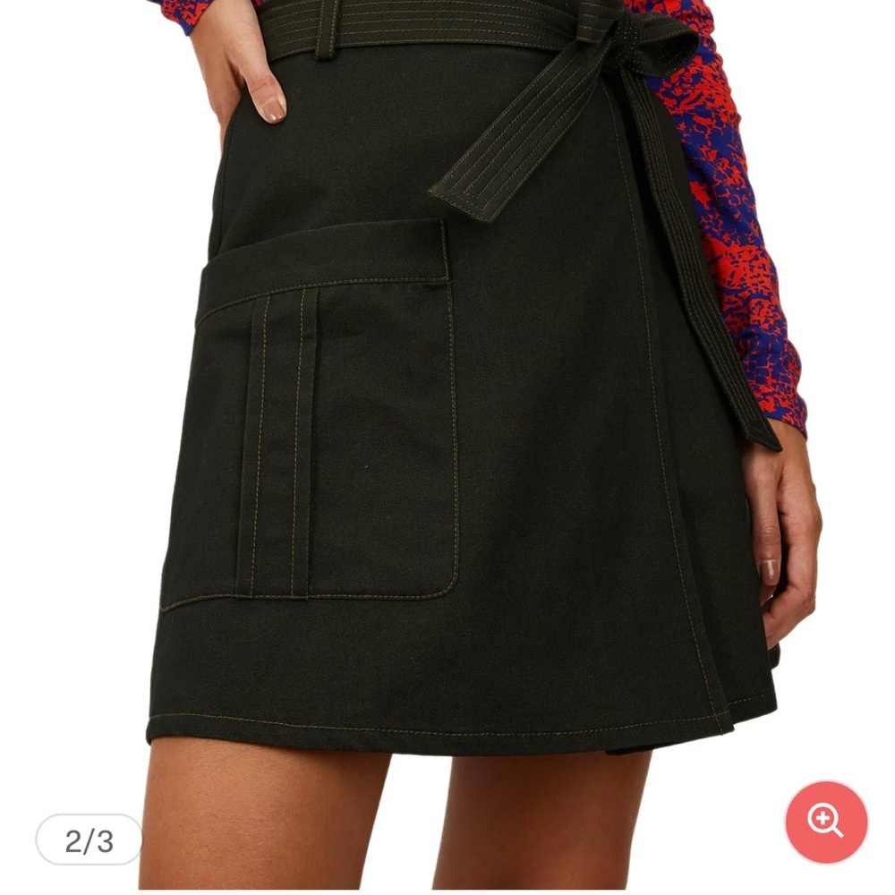 Olive Green Wrap Skirt
